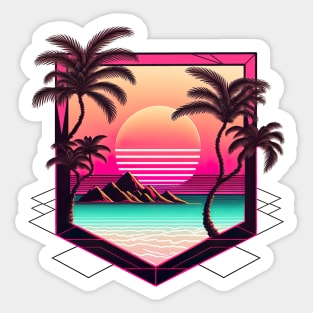 Palm Paradise Sticker